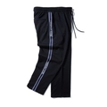 Schwarze Kinder-Jogginghose mit LINMIAO KIDS Seitenstreifen und Kordelzug am Bund - 3XL / Schwarz