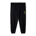Pantaloni sportivi uomo taglie forti neri con ricamo orso e vita elastica regolabile - 2XL / Pantaloni da tuta / Nero