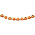 2025 Thanksgiving pumpkin and maple leaf banner decor in vibrant autumn colors - Pumpkin