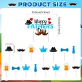 Vaderdag taarttopper set met Happy Father's Day banner en thema feest decoraties - Taarttoppers