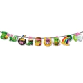 St. Patrick's Day party banner with Irish lucky elements and green shamrock designs - Small Butterfly String
