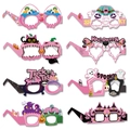 Lot de 8 lunettes de fête d'Halloween roses avec motifs citrouille et fantôme - Ensemble de lunettes d'accessoires photo d'Halloween
