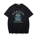 T-shirt noir surdimensionné avec motif panda en strass brillants et lettrage graphique - XL / Noir