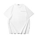White cotton t-shirt with GOOD BOY'S lettering print on the chest, relaxed fit style - XL / Tops / White