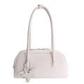 Borsa baguette bianca minimalista in stile francese con ciondolo a stella chic - Bianco