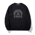 Zwarte oversized sweatshirt met vintage freedom wings grafische print voor herfst - 3XL / Zwart