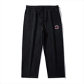 Men's heavyweight black joggers with drawstring waist and embroidered logo detail - 2XL / Track Pants-Black(D215905)