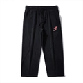 Pantalón deportivo negro estilo urbano con logo bordado y cordón ajustable - 2XL / Pantalones de Jogging Casuales Negros (D215904)
