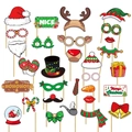Accessori per foto di Natale con cappelli di Babbo Natale e pupazzi di neve su aste - Accessori Foto Natale