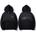 Sweat à capuche noir grande taille avec broderie blanche et imprimé Harry Brimmer - 2XL / Ensemble Hoodie - Noir (DT3310)