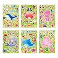 Juego de 6 pegatinas DIY de animales marinos con ballenas, cangrejos y delfines - Pegatina de Animal Marino Individual (5270519587693)
