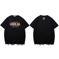 T-shirt noir oversize en coton avec graphique serpent jaune et impression de lettres audacieuses - XL / Noir