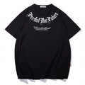 T-shirt noir oversize avec imprimé gothique Predict The Future et manches courtes - XL / Noir