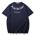 T-shirt bleu marine surdimensionné avec lettrage gothique et motif Thunderbird - XL / Bleu Marine