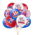 Kit palloncini Independence Day con stelle e strisce patriottiche rosso bianco e blu - Set di strumenti combinati