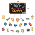 Set da 21 pezzi di decorazioni per torte Back to School con motivi scolastici - Toppers per Torta