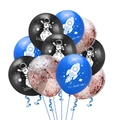Space theme balloon set with astronaut and rocket designs for birthday party decor - Rocket Astronaut Rose Gold Confetti