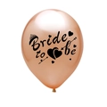 12-inch rose gold Bride to be latex balloon with crown and heart for hen party - BRIDE TO BE Rose Gold