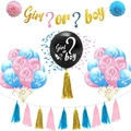 Set festa rivelazione genere con palloncino da 36 pollici, palloncini rosa blu e banner - Stile Girl or Boy