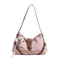 Borsa a spalla vintage rosa antico con dettagli leopardati e ciondoli a stella - Con Ciondolo / Rosa