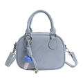 Piccola borsa azzurra in pelle PU con goffratura MUTING e ciondolo a fungo - Con Ciondolo / Blu