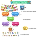 Kit fête Schulanfang avec bannières, ballons et décorations pour la rentrée scolaire - Bannière+20 Ballons+16 Inserts+2 Rubans