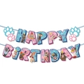 Katzen-Geburtstagsbanner mit Happy Birthday-Buchstaben und süßen Kätzchen-Fotos - Banner