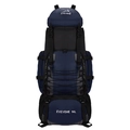 Outdoor-Wanderrucksack 90L mit großem Fassungsvermögen in Dunkelblau und Schwarz - Dunkelblau