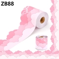 Pink cloud bulletin board border trim for classroom wall and office decoration roll - 1 Roll / 7.6cm