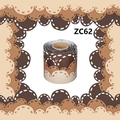 Brown scalloped bulletin board border trim roll for classroom and office decoration - Brown Scalloped Border Stickers (ZC62) / 33ft