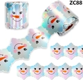 Holographic snowman bulletin board border with wavy die-cut edges for Christmas decoration - Holographic Snowman Style (ZC88)