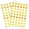 30 sheets of laser glitter star stickers for rewarding charts and DIY craft decoration - Gold Glitter Style (PZ69)