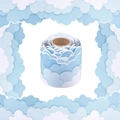 Blue and white cloud bulletin board border sticker roll for classroom decoration - Blue And White Cloud / ZA51; 7.5CM-10 Meters / Roll