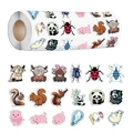 Roll of 2000 animal cartoon stickers with various colorful characters for DIY decor - Cartoon Animal (ZE37)