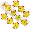 Close-up of laser laser glitter chick stickers with a sparkling texture and vibrant colors - Cartoon Chick Style (CH35)