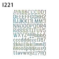 Adesivi con lettere e numeri olografici argento glitterati per decorazioni fai-da-te - Laser Olografico (I221;29*21cm)