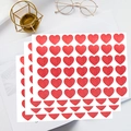 Self-adhesive red glitter heart stickers for Valentine's Day gift wrapping and envelopes - B222