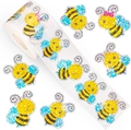 Cartoon honey bee laser glitter labels roll with cute decorative bee stickers - Bee Style (Y212)