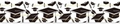 Graduation theme border sticker roll with black mortarboard and golden text patterns - Graduation Text & Cap Pattern (X209)