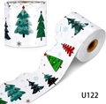 Scalloped Christmas tree pattern bulletin board border roll for classroom decor - Christmas Tree Scalloped Style (U122) / 7.5cmX18m