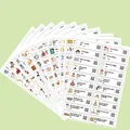 Set di 200 adesivi educativi in inglese con scene quotidiane per l'apprendimento - Solo Frasi
