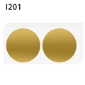 Adesivi gratta e vinci rotondi oro opaco per giochi fai da te su carta bianca - Stile Tondo Oro Opaco (I201) / Oro / 5cm