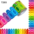 Colorful crayon pattern bulletin board border stickers in a roll for classroom decor - Colorful Crayons Style (T205)