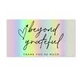 Tarjetas de agradecimiento holográficas con diseño de corazón para negocios - Estilo de Agradecimiento Irisado (KP23) / 50 Hojas