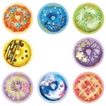 500 pegatinas de recompensa de 3,8cm con diversos diseños de donuts dibujados a mano - 1.5 Pulgada (V113)