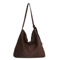 Große braune Hobo-Tasche mit Leopardenmuster und Knotengurt für tägliches Pendeln - Braun