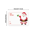 250 Christmas gift stickers with Santa design and Merry Christmas text in 3x2 inch size - Rectangle Style / 250 Pieces/Roll (50*76mm) / As Shown