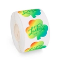 Rol met 500 holografische St. Patrick's Day klavertje vier stickers Lucky - ZD92 Stijl