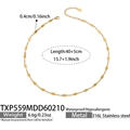 Detail specifications of 316L stainless steel gold chain necklace with lobster clasp size - Necklace / Gold
