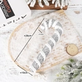 Silver glitter Christmas candy cane ornament with white plush swirl and hanging string - Silver 26cm Foam Candy Cane